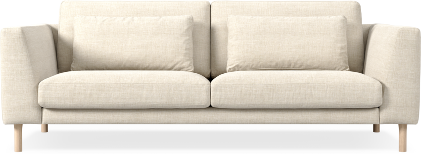 Willow - 3-sits soffa, fast klädsel - Beige