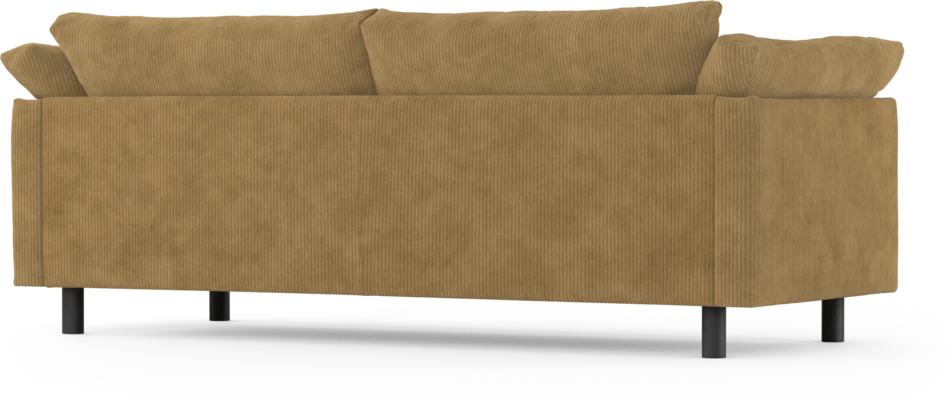 Cherrie - 3-sits soffa, fast klädsel - Gul