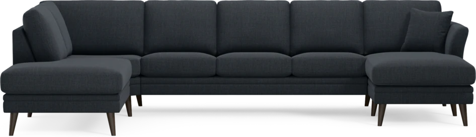 Eden - 3-sits soffa med divan vänster och schäslong höger - Blå