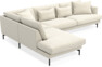Harper - 3-sits soffa med divan vänster - Beige
