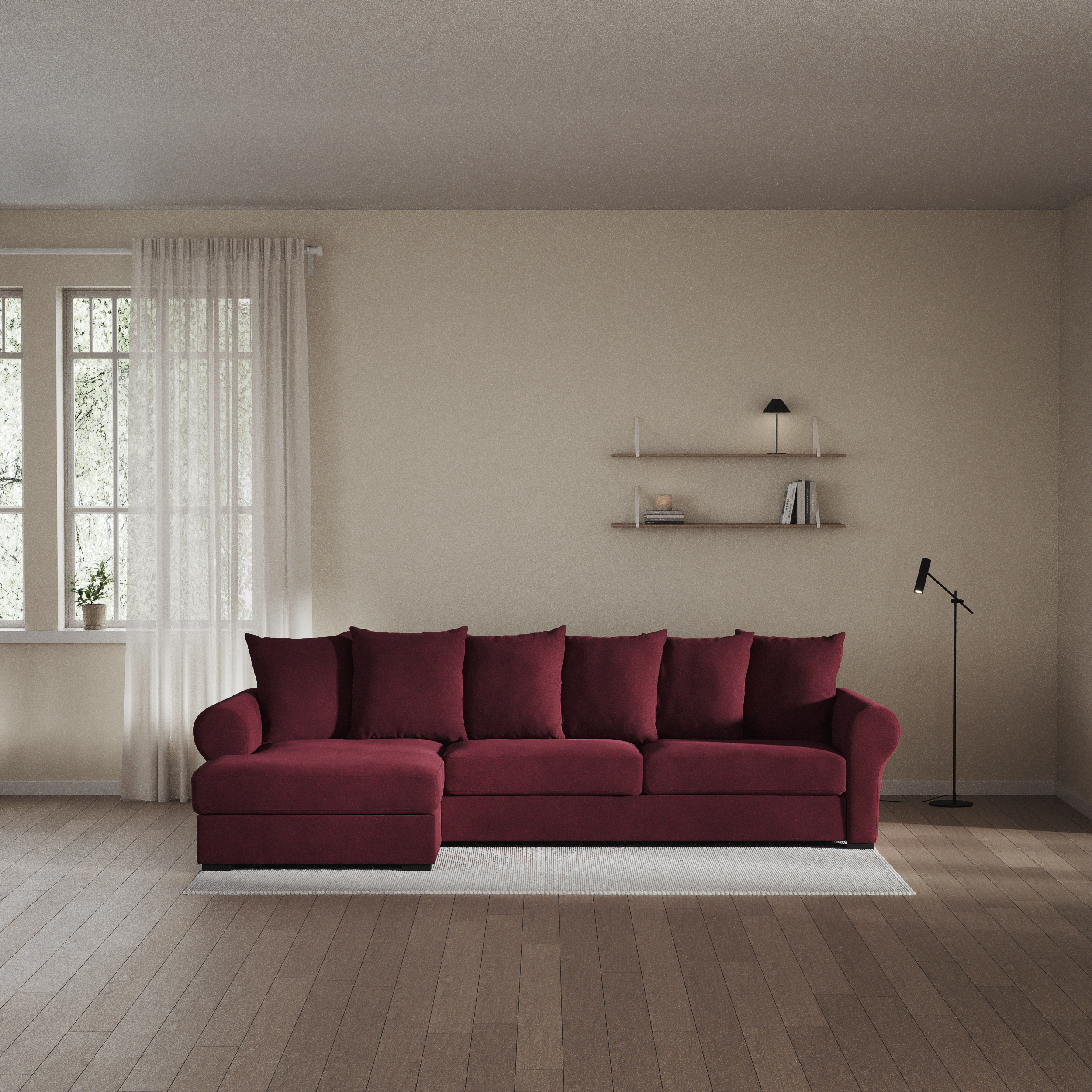 Town - 3-sits soffa med schäslong vänster - inspiration