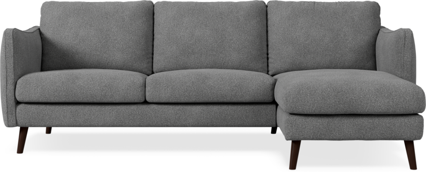 Madison Lux - 2-sits soffa med schäslong höger - Vit