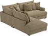Rossi - 2-sits soffa med divan vänster - Beige