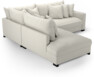 Rossi - 2-sits soffa med divan vänster - Vit