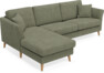 Eden - 2,5-sits soffa med schäslong - Grön