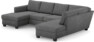 Friday - 3-sits soffa med schäslong vänster och divan höger - Grå
