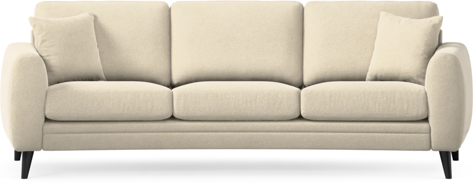 Eden - 3-sits soffa svängd - Beige