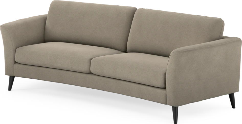 Bridge - 3-sits soffa svängd - Beige