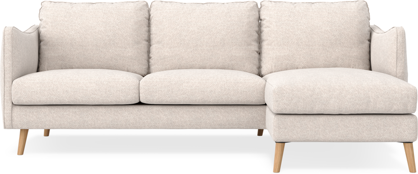 Madison Lux - 2-sits soffa med schäslong höger - Beige