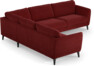 Bridge - Hörnsoffa, 2+3-sits - Röd