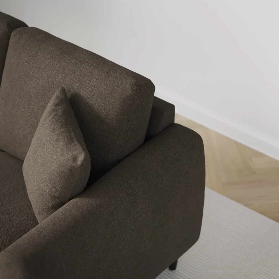 Eden - 2-sits soffa - Brun