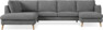 Madison Lux - 2-sits soffa med divan vänster och schäslong höger - Vit