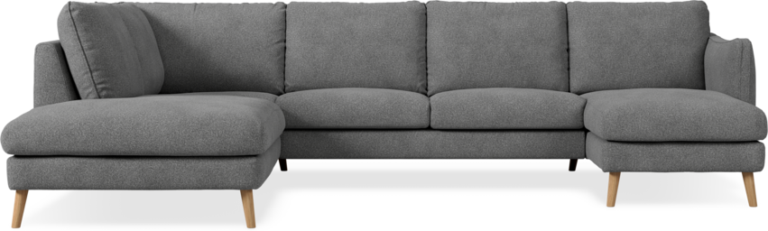 Madison Lux - 2-sits soffa med divan vänster och schäslong höger - Vit