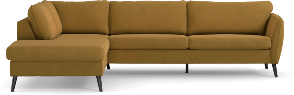 County - 2,5-sits soffa med divan vänster - Gul