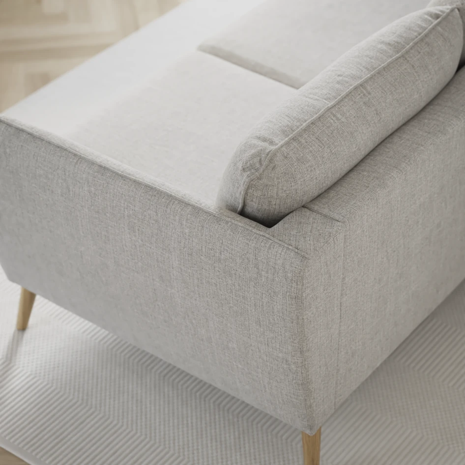 County - 2,5-sits soffa med divan vänster - Grå