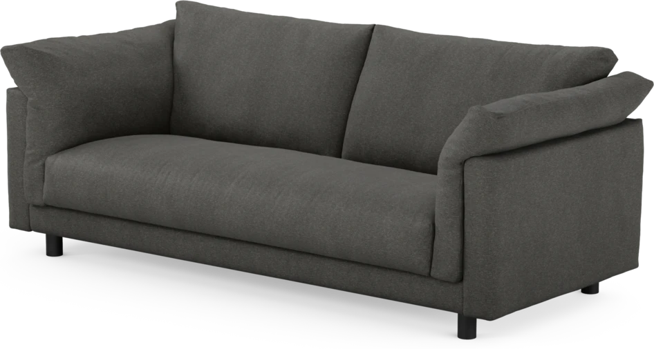 Cherrie - 2,5-sits soffa, hel dyna, fast klädsel - Grå