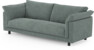 Cherrie - 3-sits soffa, hel dyna, fast klädsel - Blå