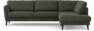Bridge - 3-sits soffa med divan höger - Grön