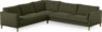 Winston - Hörnsoffa, 2+3-sits - Grön