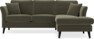 Eden - 2-sits soffa med schäslong - Brun