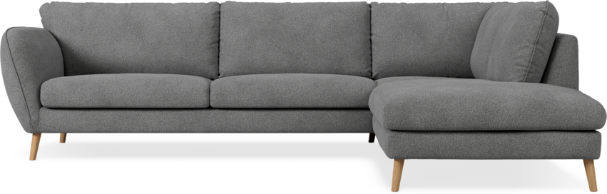 Madison Lux - 3-sits soffa med divan höger - Vit