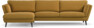 Madison Lux - 3-sits soffa med schäslong vänster - Gul
