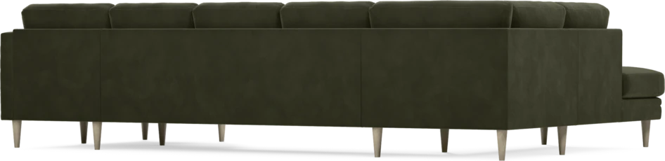 Eden - 3-sits soffa med divan vänster och schäslong höger - Grön