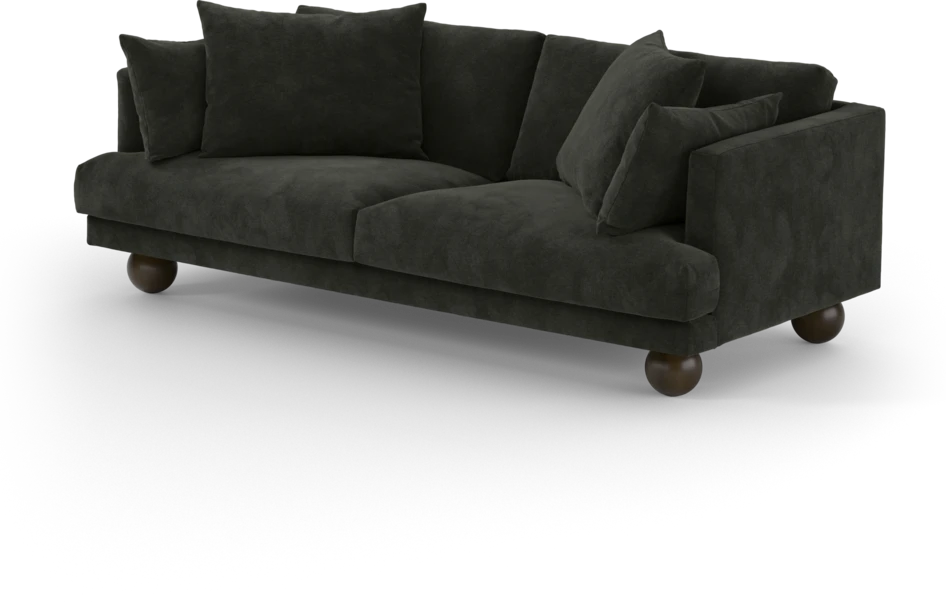 Harper - 3-sits soffa - Svart