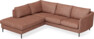 Madison - 2-sits soffa med divan vänster - Röd