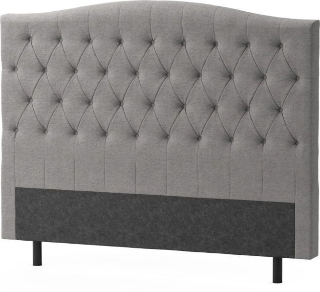 Delux Välvd - Sänggavel, 90-210 cm - Grå