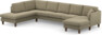 Eden - 3-sits soffa med divan vänster och schäslong höger - Beige