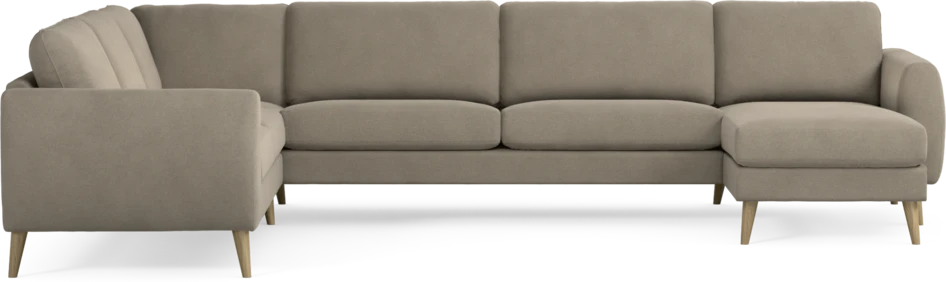 Bridge - Hörnsoffa, 2+3-sits med schäslong höger - Beige