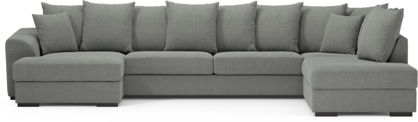 Town - 3-sits soffa med divan höger och schäslong vänster - Grå