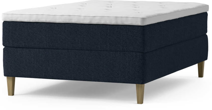 Delux Exclusive - Kontinentalsäng, enkelsäng 140 cm med bäddmadrass och sängben
