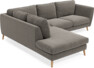 Madison - 2-sits soffa med divan vänster - Grå