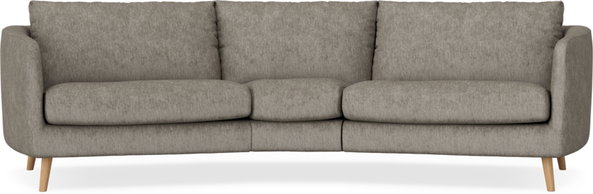 Madison - 3-sits soffa svängd, 90 cm - Grå