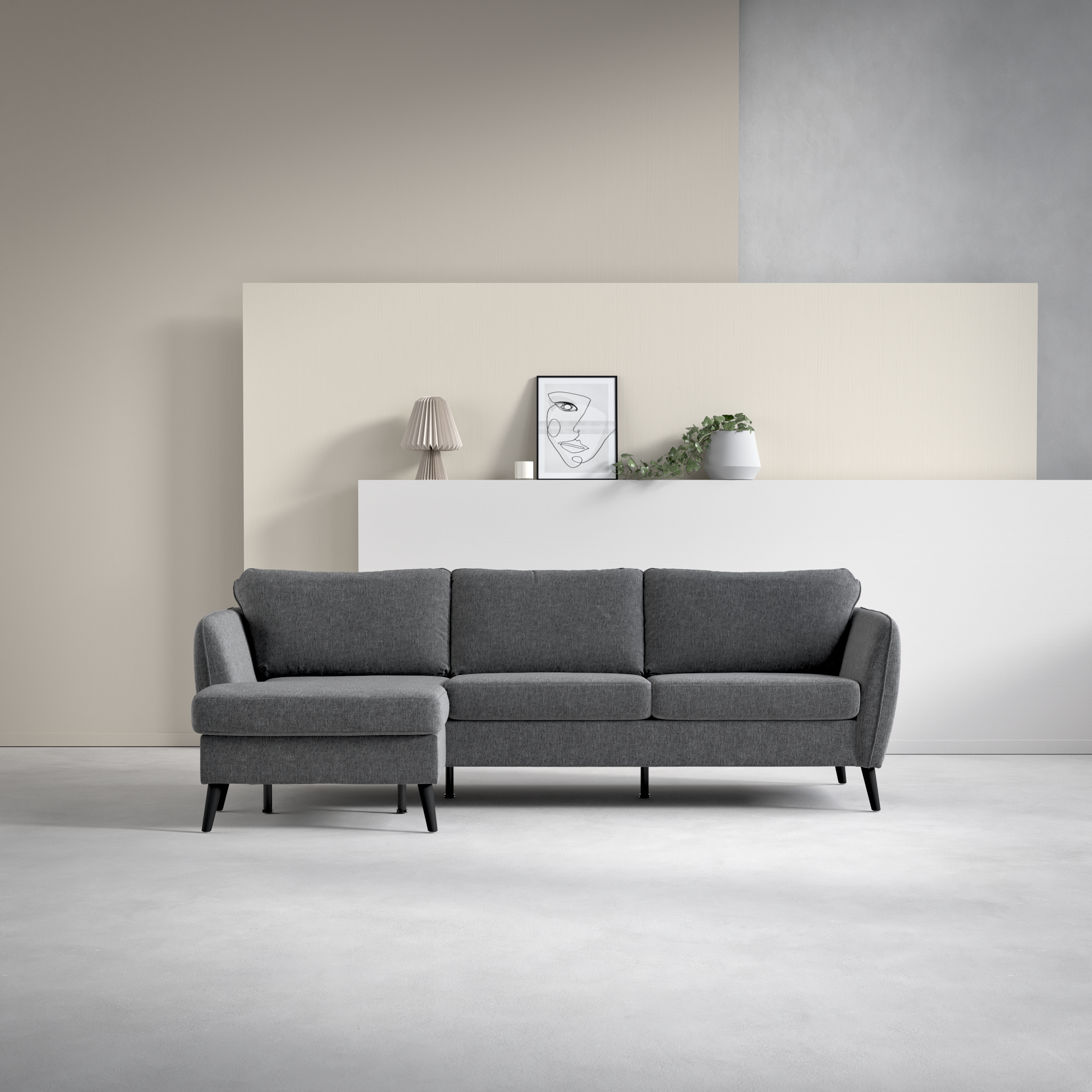 County - 3-sits soffa med flyttbar schäslong - inspiration