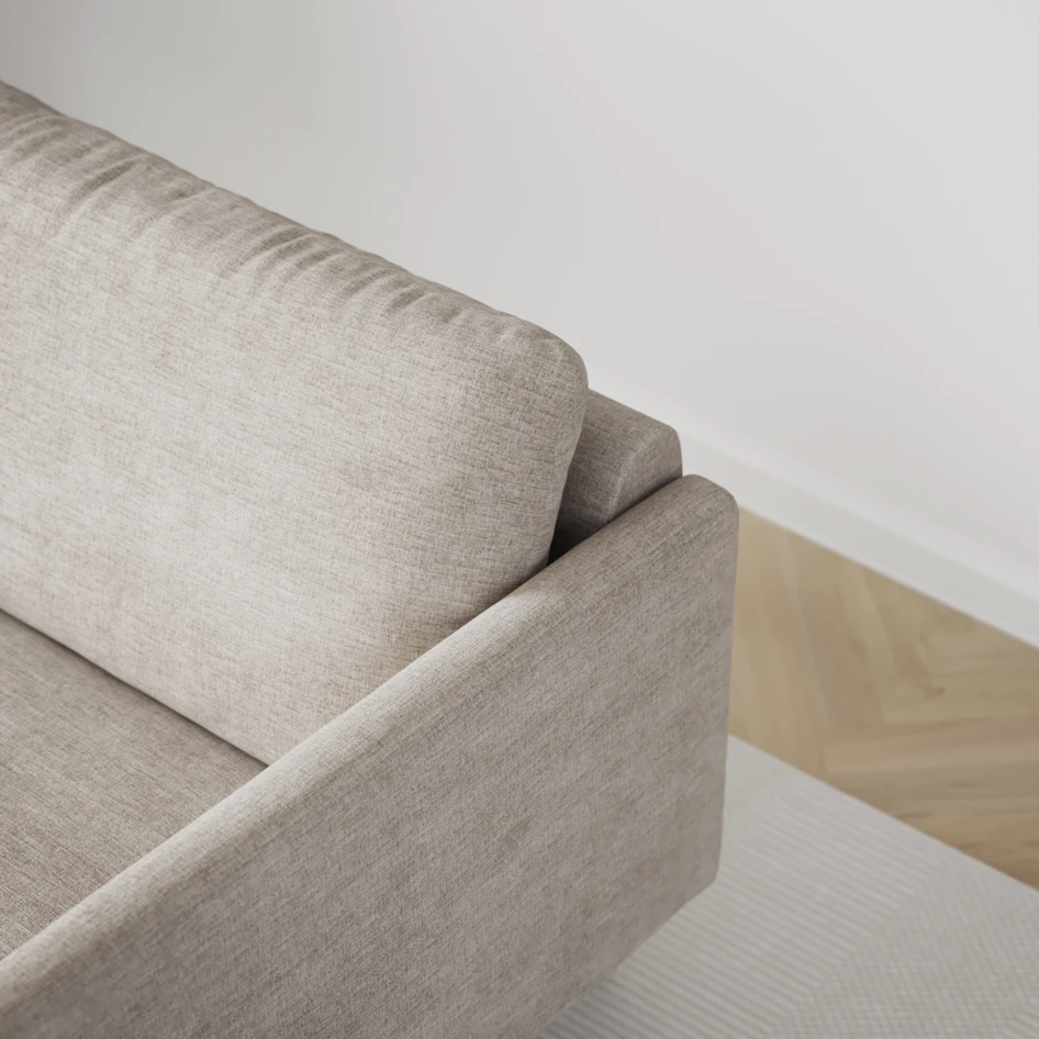 Madison Lux - Hörnsoffa med schäslong höger - Beige