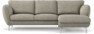 Madison Lux - 2-sits soffa med schäslong höger - Vit