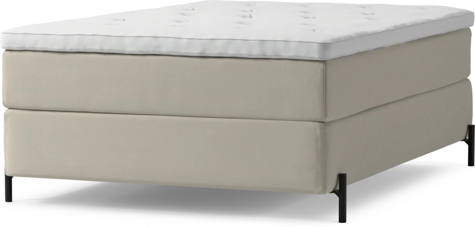 Delux Exclusive - Kontinentalsäng, enkelsäng 140 cm med bäddmadrass och sängben