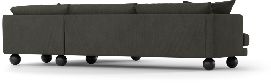 Harper - 3-sits soffa med divan höger - Grå