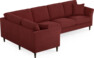 Eden - Hörnsoffa, 1+3-sits - Röd