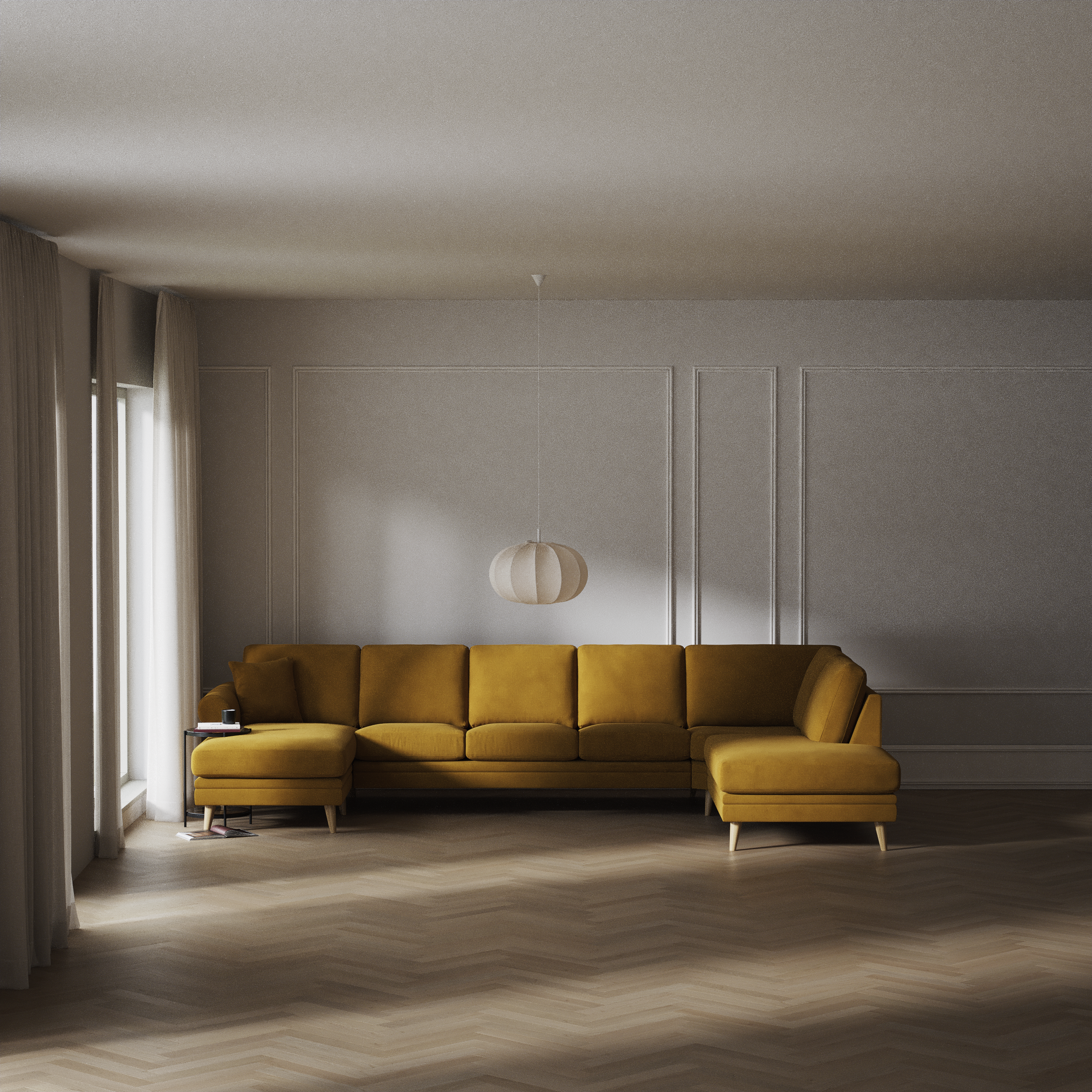 Eden - 3-sits soffa med schäslong vänster och divan höger - inspiration