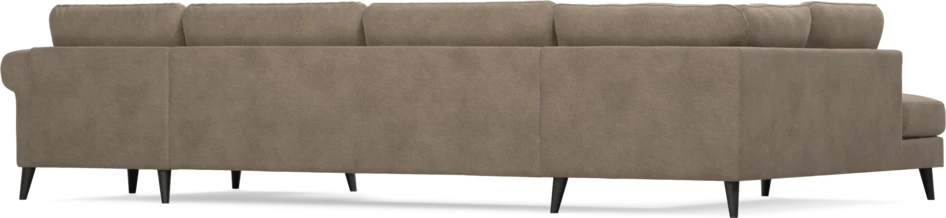 Bridge - 3-sits soffa med divan vänster och schäslong höger - Brun