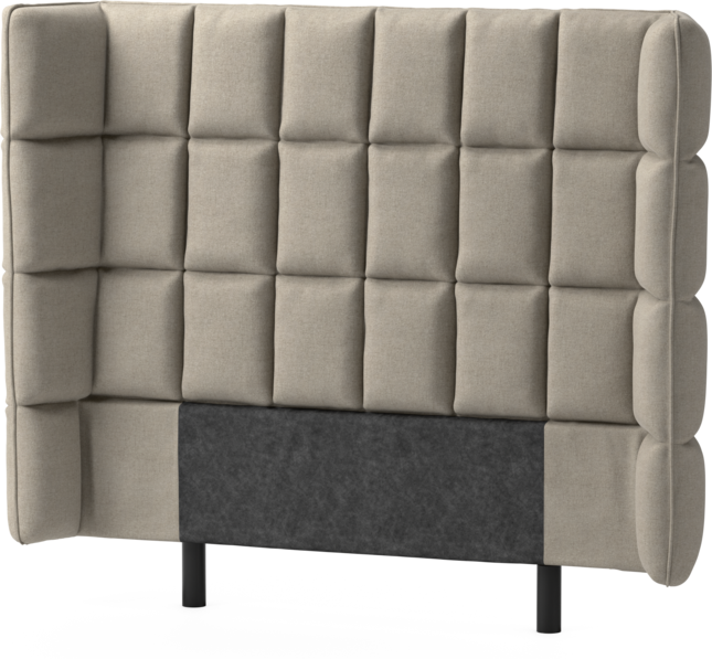 Delux Rutig - Sänggavel, 120-180 cm - Beige