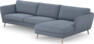 Madison Lux - 3-sits soffa med schäslong höger - Blå