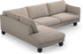 Madison - 3-sits soffa med divan vänster - Beige