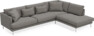 Harper - 3-sits soffa med divan höger - Grå