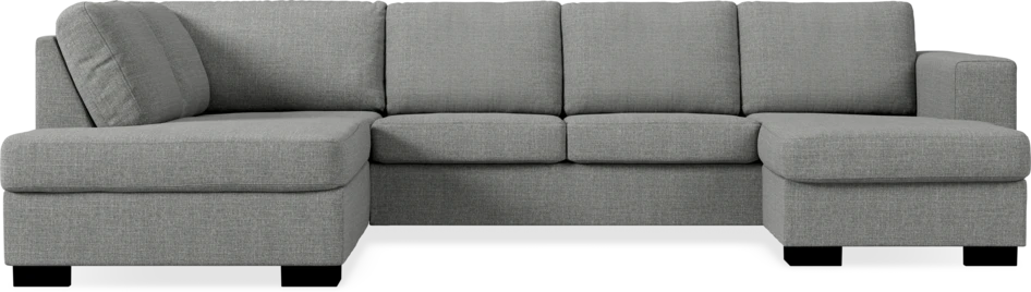 Nevada - 3-sits soffa med divan vänster och schäslong höger - Grå