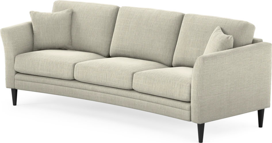 Eden - 3-sits soffa svängd - Beige
